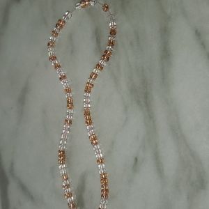 Pink multi colored bead necklaces, handmade, one size fits all